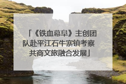 《铁血幕阜》主创团队赴平江石牛寨镇考察 共商文旅融合发展