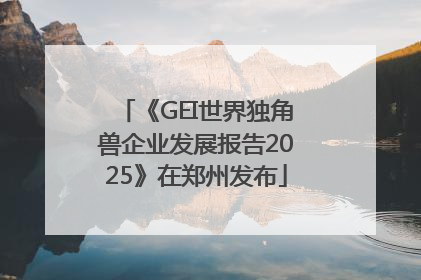 《GEI世界独角兽企业发展报告2025》在郑州发布