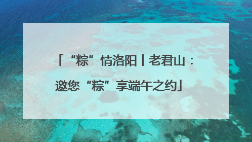 “粽”情洛阳丨老君山：邀您“粽”享端午之约