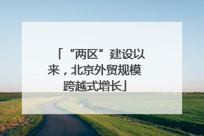 “两区”建设以来，北京外贸规模跨越式增长