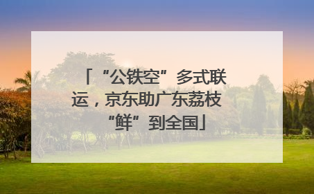“公铁空”多式联运，京东助广东荔枝“鲜”到全国