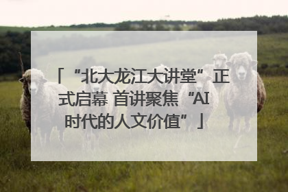 “北大龙江大讲堂”正式启幕 首讲聚焦“AI时代的人文价值”