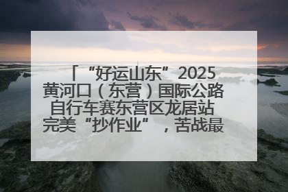 “好运山东”2025黄河口（东营）国际公路自行车赛东营区龙居站 完美“抄作业”，苦战最后时刻黄衫易主