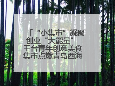 “小集市”凝聚创业“大能量” 王台青年创意美食集市点燃青岛西海岸新区北部新城夜经济