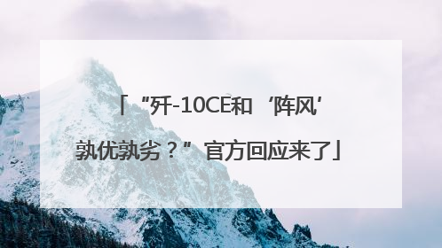 “歼-10CE和‘阵风’孰优孰劣？”官方回应来了