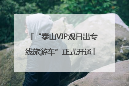 “泰山VIP观日出专线旅游车”正式开通