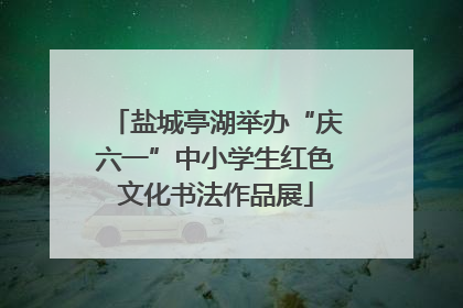 盐城亭湖举办“庆六一”中小学生红色文化书法作品展