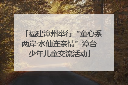 福建漳州举行“童心系两岸·水仙连亲情”漳台少年儿童交流活动