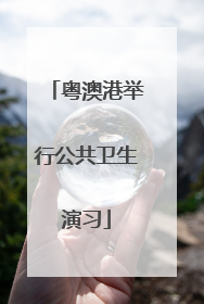粤澳港举行公共卫生演习