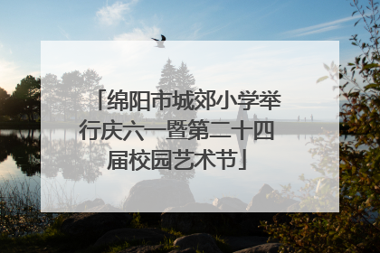 绵阳市城郊小学举行庆六一暨第二十四届校园艺术节