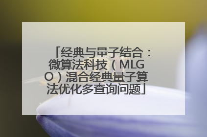 经典与量子结合：微算法科技（MLGO）混合经典量子算法优化多查询问题