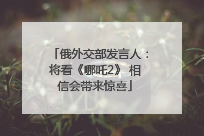 俄外交部发言人：将看《哪吒2》 相信会带来惊喜