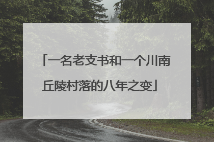 一名老支书和一个川南丘陵村落的八年之变