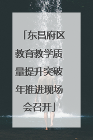 东昌府区教育教学质量提升突破年推进现场会召开