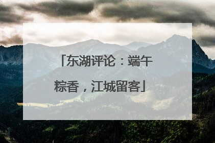 东湖评论：端午粽香，江城留客