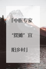 中医专家“摆摊”宜阳乡村