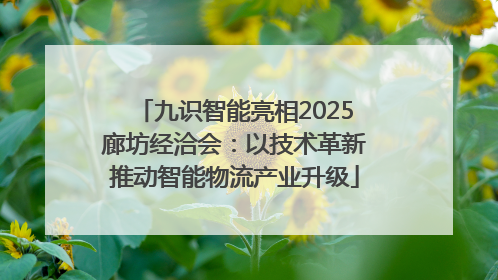 九识智能亮相2025廊坊经洽会：以技术革新推动智能物流产业升级