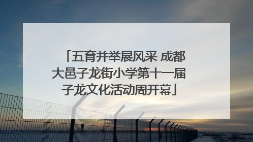 五育并举展风采 成都大邑子龙街小学第十一届子龙文化活动周开幕