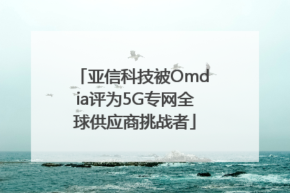 亚信科技被Omdia评为5G专网全球供应商挑战者