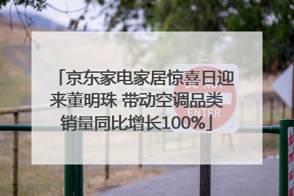 京东家电家居惊喜日迎来董明珠 带动空调品类销量同比增长100%