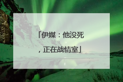 伊媒：他没死，正在战情室