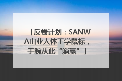 反卷计划：SANWA山业人体工学鼠标，手腕从此“躺赢”