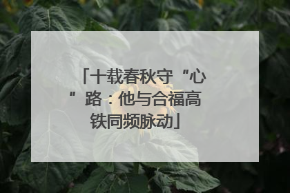 十载春秋守“心”路：他与合福高铁同频脉动