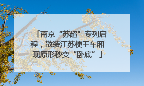 南京“苏超”专列启程，散装江苏梗王车厢现原形秒变“卧底”