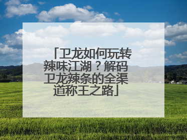 卫龙如何玩转辣味江湖？解码卫龙辣条的全渠道称王之路