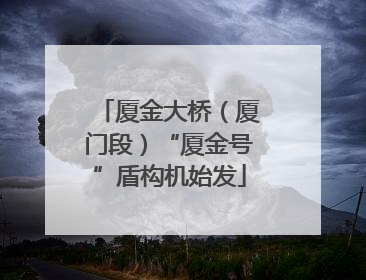 厦金大桥（厦门段）“厦金号”盾构机始发