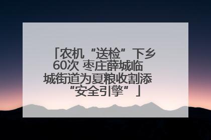 农机“送检”下乡60次 枣庄薛城临城街道为夏粮收割添“安全引擎”
