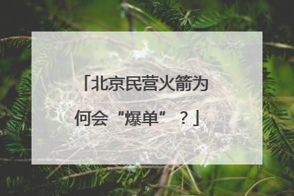 北京民营火箭为何会“爆单”？