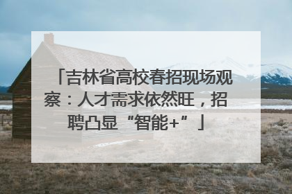 吉林省高校春招现场观察：人才需求依然旺，招聘凸显“智能+”