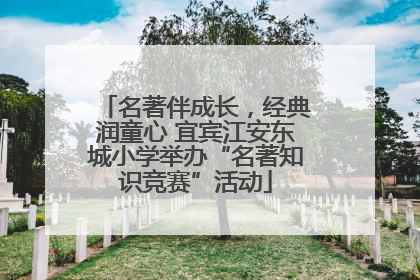 名著伴成长，经典润童心 宜宾江安东城小学举办“名著知识竞赛”活动