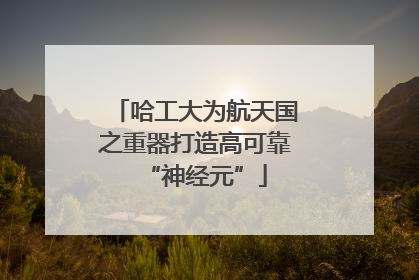 哈工大为航天国之重器打造高可靠“神经元”