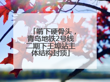 啃下硬骨头，青岛地铁2号线二期下王埠站主体结构封顶