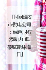 国网瑞安市供电公司：绿色同行添动力 低碳赋能环境日
