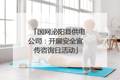国网泌阳县供电公司：开展安全宣传咨询日活动