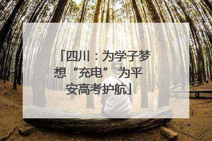 四川：为学子梦想“充电” 为平安高考护航