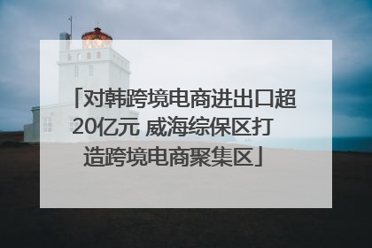 对韩跨境电商进出口超20亿元 威海综保区打造跨境电商聚集区