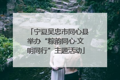 宁夏吴忠市同心县举办“粽韵同心·文明同行”主题活动