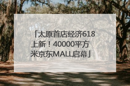 太原首店经济618上新！40000平方米京东MALL启幕