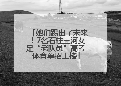 她们踢出了未来！7名石柱三河女足“老队员”高考体育单招上榜