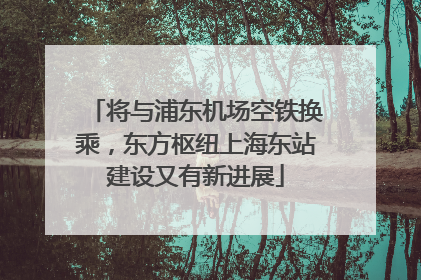 将与浦东机场空铁换乘，东方枢纽上海东站建设又有新进展