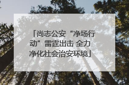 尚志公安“净场行动”雷霆出击 全力净化社会治安环境