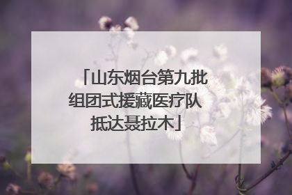 山东烟台第九批组团式援藏医疗队抵达聂拉木