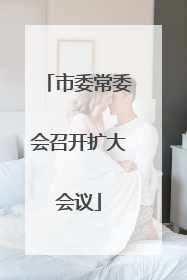 市委常委会召开扩大会议