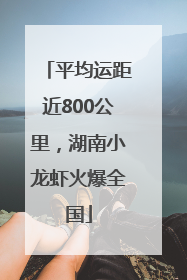 平均运距近800公里，湖南小龙虾火爆全国