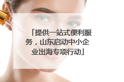 提供一站式便利服务，山东启动中小企业出海专项行动