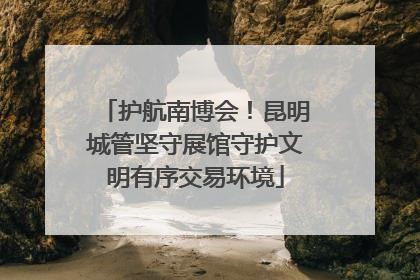 护航南博会！昆明城管坚守展馆守护文明有序交易环境